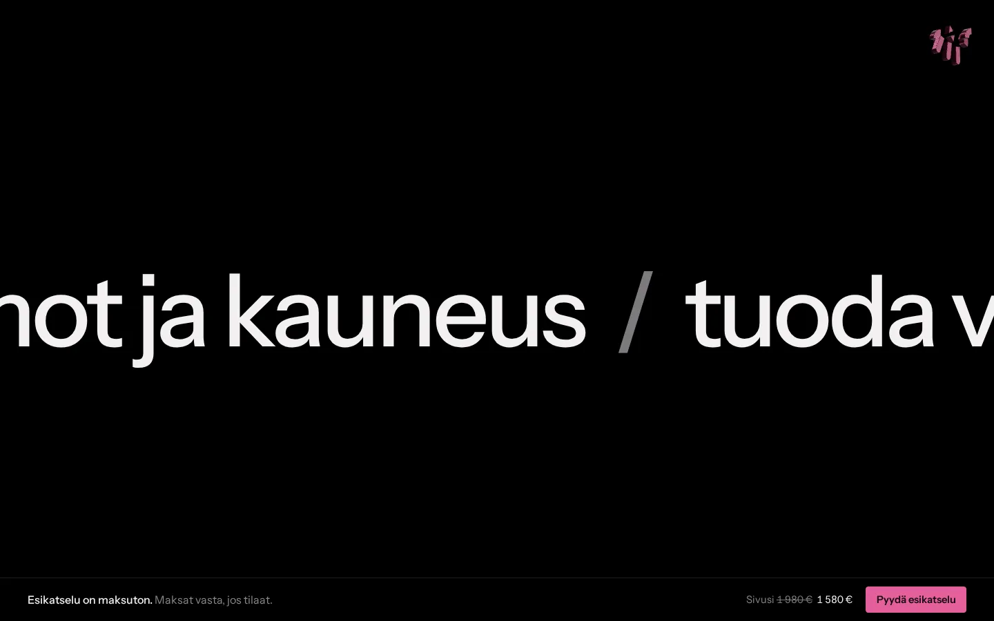 Vastaukset yhtenä jättirivinä vauhdissa.